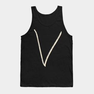 Hand Drawn Letter V Tank Top